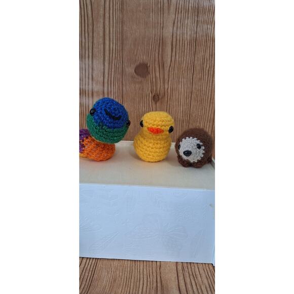 Handmade crochet amigurumi animal bundle. - Picture 1 of 7